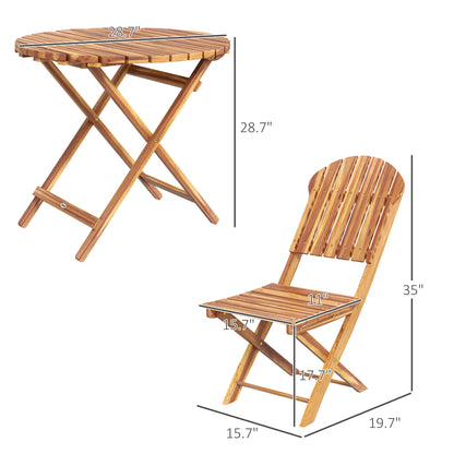 Foldable Outdoor Bistro Set
