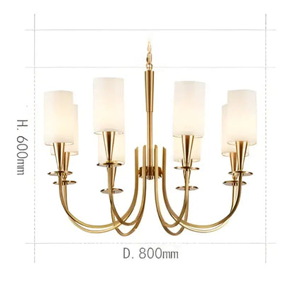 Elegant copper chandelier lights with six frosted fabric shades and gold-toned central stem for living room decorbites copper chandelier