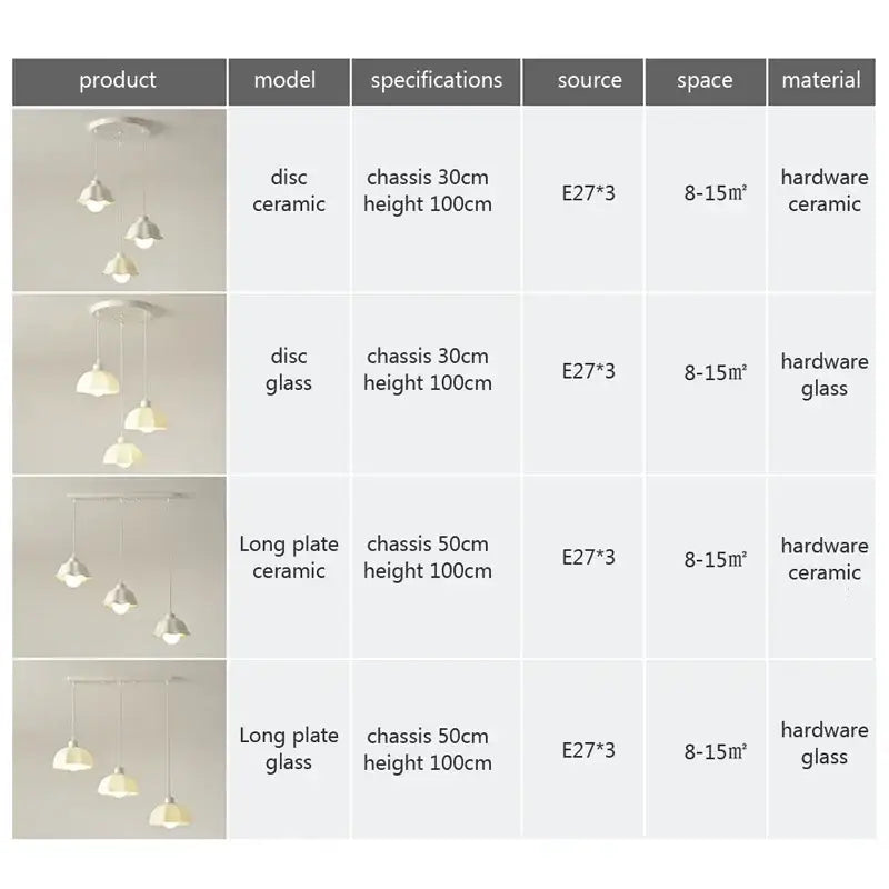 Modern minimalist elegant cream led chandelier with three matte white ceramic dome pendant lights for dining room decorbites elegant cream