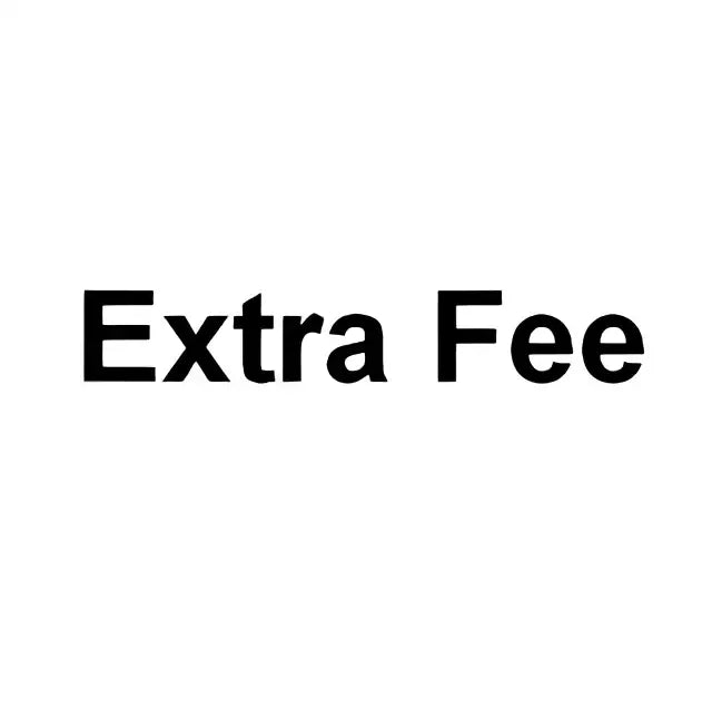 Black extra fee text in bold sans-serif font for decorbites elegant gold crystal chandelier living room branch light product