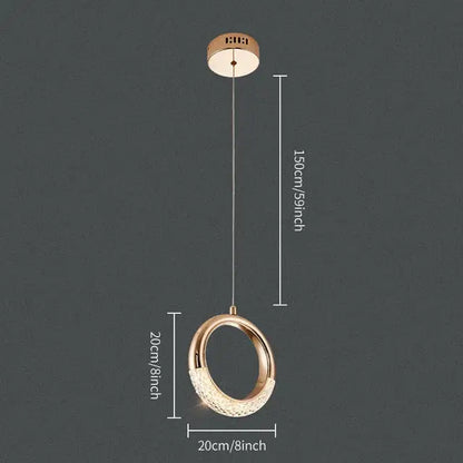 Elegant gold pendant light chandelier with textured woven design and sleek ceiling mount for living room use
