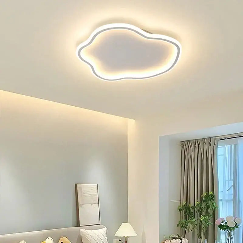 Elegant master bedroom chandelier modern white cloud led light with soft white glow and sleek minimalist design decorbites elegant master