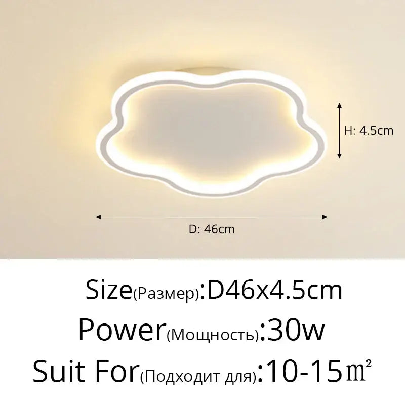 Elegant master bedroom chandelier modern white cloud led light with sleek frame and soft glowing illumination for decorbites elegant master