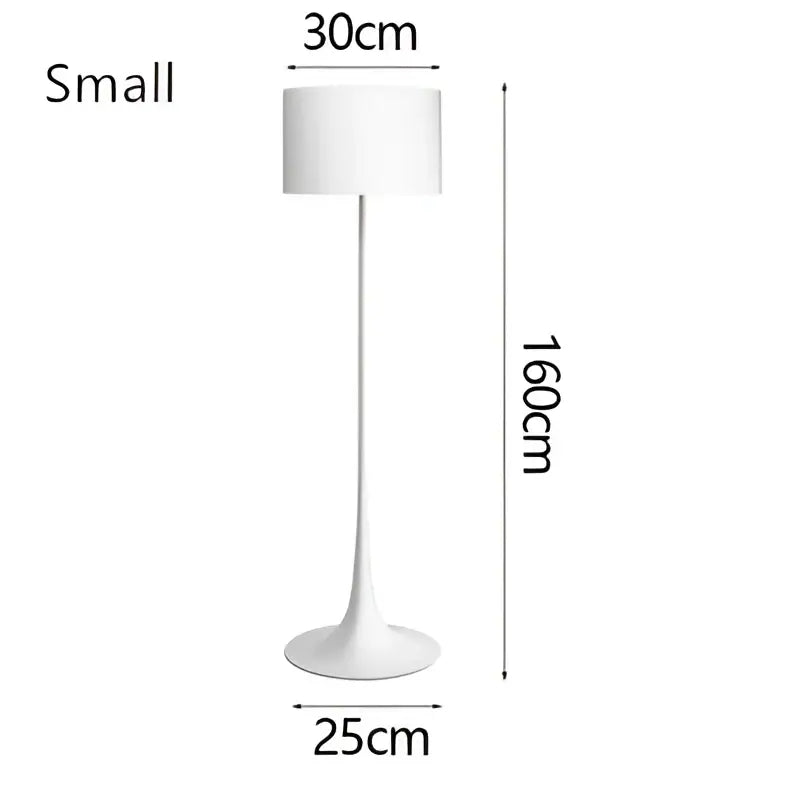 White ceramic floor lamp with sleek minimalist tapered base from decorbites elegant mushroom floor collection for living room decor