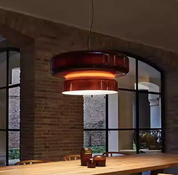 European Annular Glass Pendant Light - Decorbites