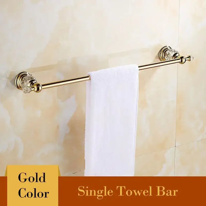 European gold and crystal bathroom towel rack with decorbites crystal bathroom towel bar and toilet brush holder