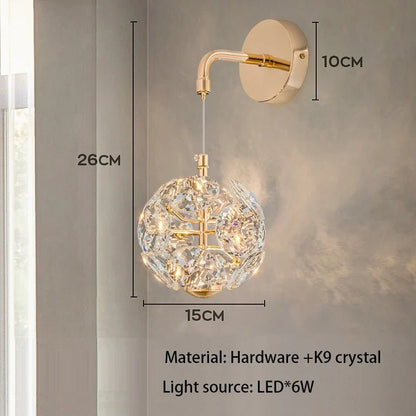 European K9 Crystal Mini Pendant Light in Polished Chrome - Decorbites