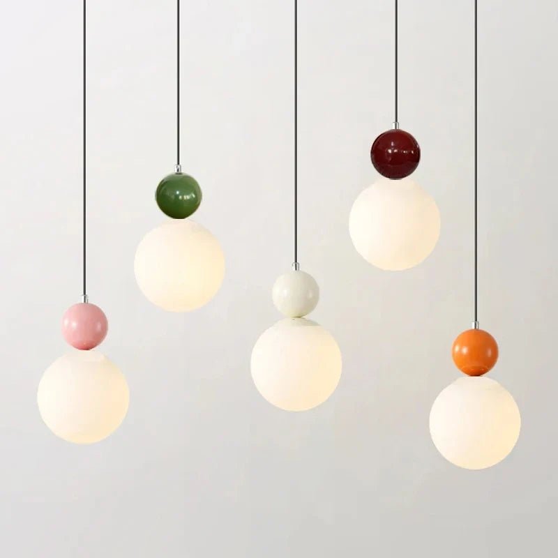 European White Glass Globe Pendant Light - Decorbites