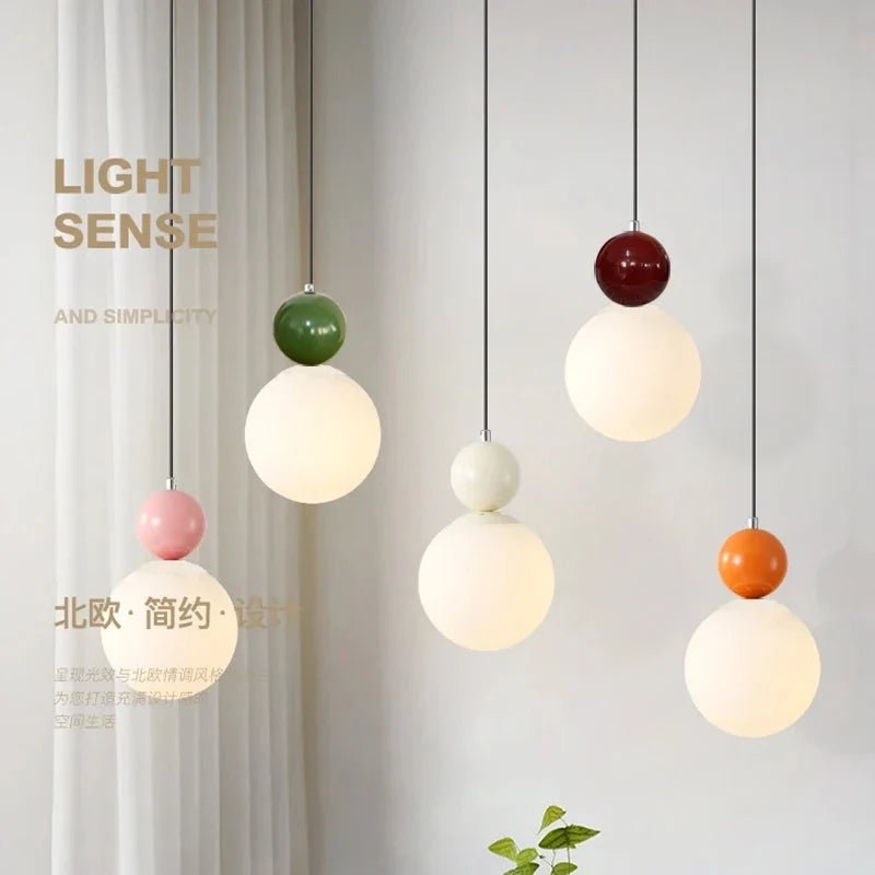 European White Glass Globe Pendant Light - Decorbites
