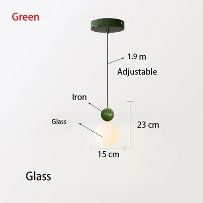 European White Glass Globe Pendant Light - Decorbites