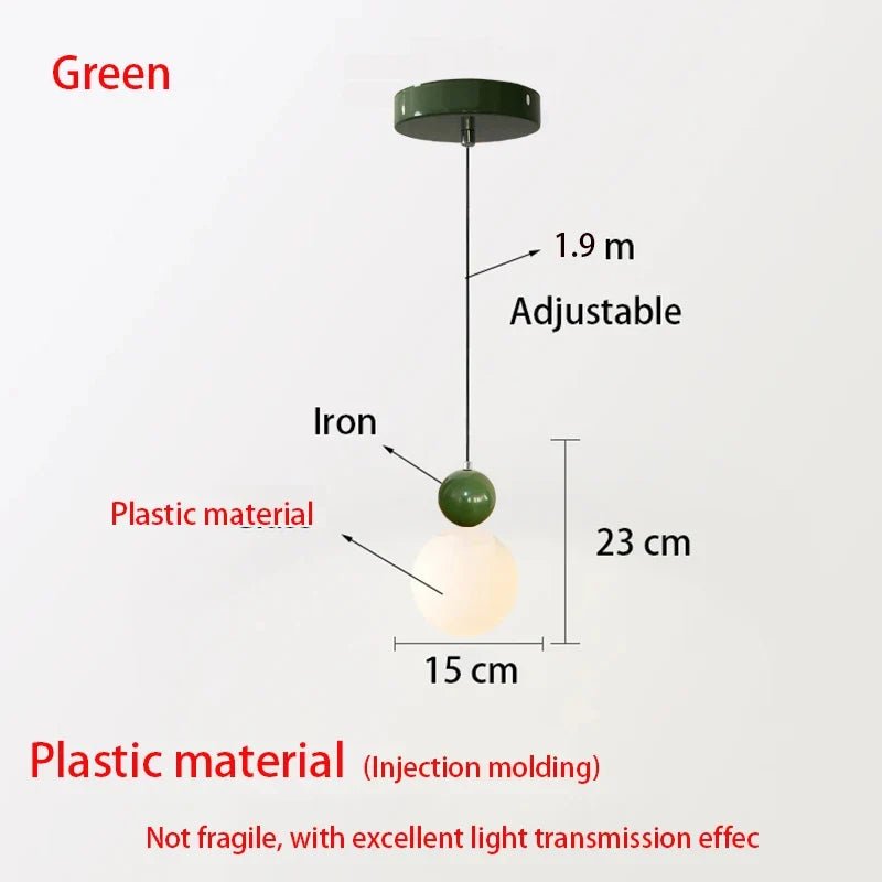 European White Glass Globe Pendant Light - Decorbites