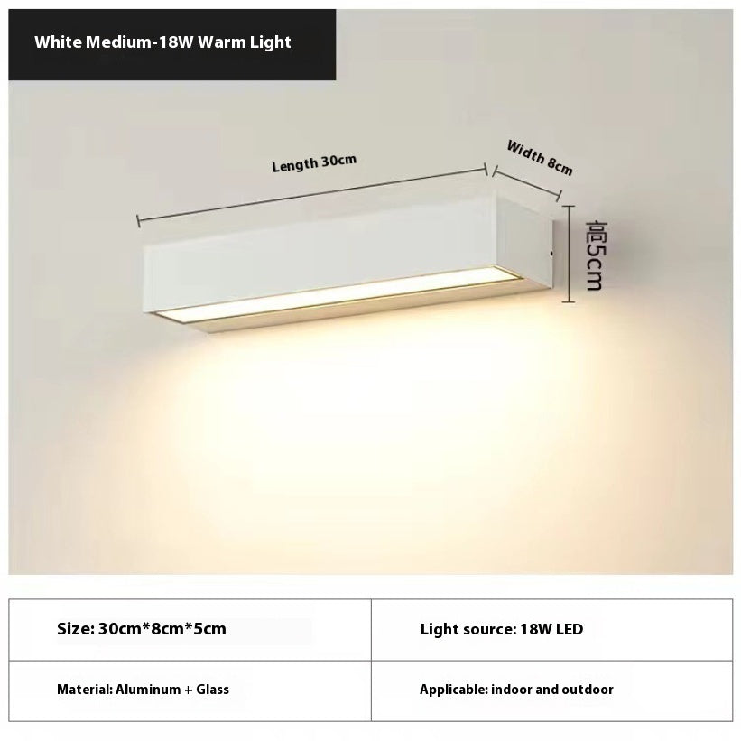 Outdoor Long Waterproof Wall Lamp