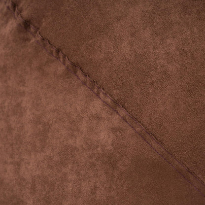 5-Foot Comfortable High-Density Shredded Foam Bean Bag Chair For Kids And Adults, With Removable Microsuede Cover, Ideal Reading And Bedroom Floor Lounge, French Roast