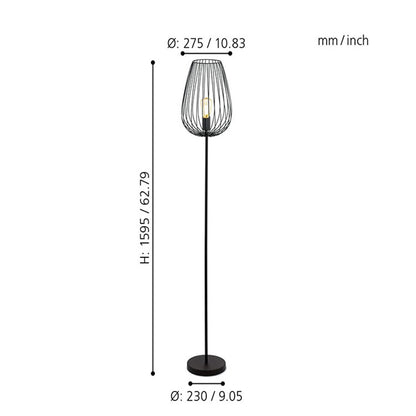 Iron Vintage Country LED Floor Lamp