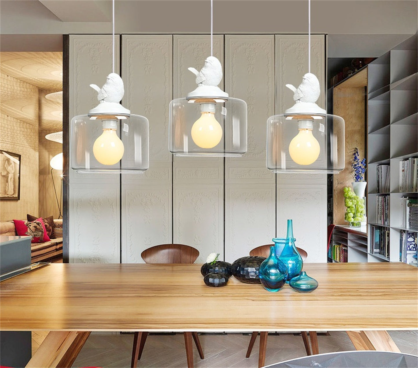 Light Luxury Dining-room Lamp Creative Bar Counter Entrance Stairs Creative Designer Bird Light