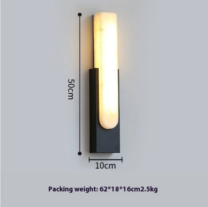 Light Luxury Background Wall Marble Wall Lamp