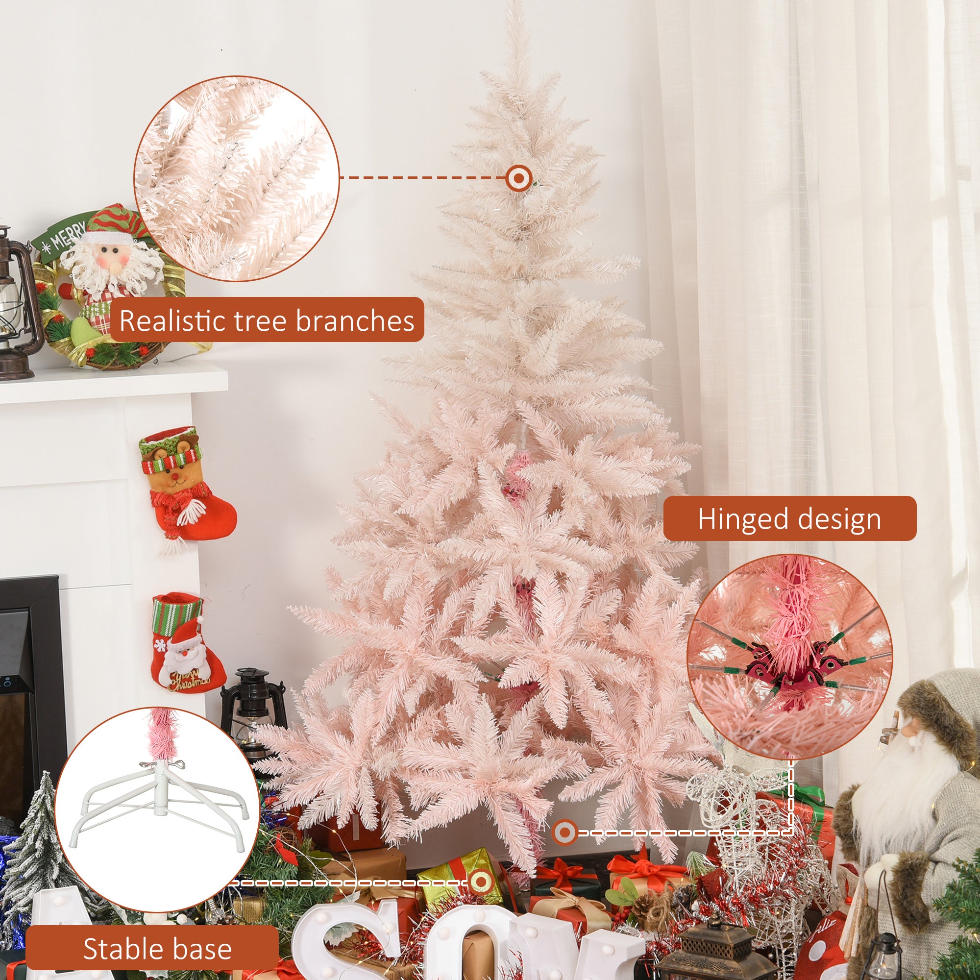 Pink Spruce Christmas Tree