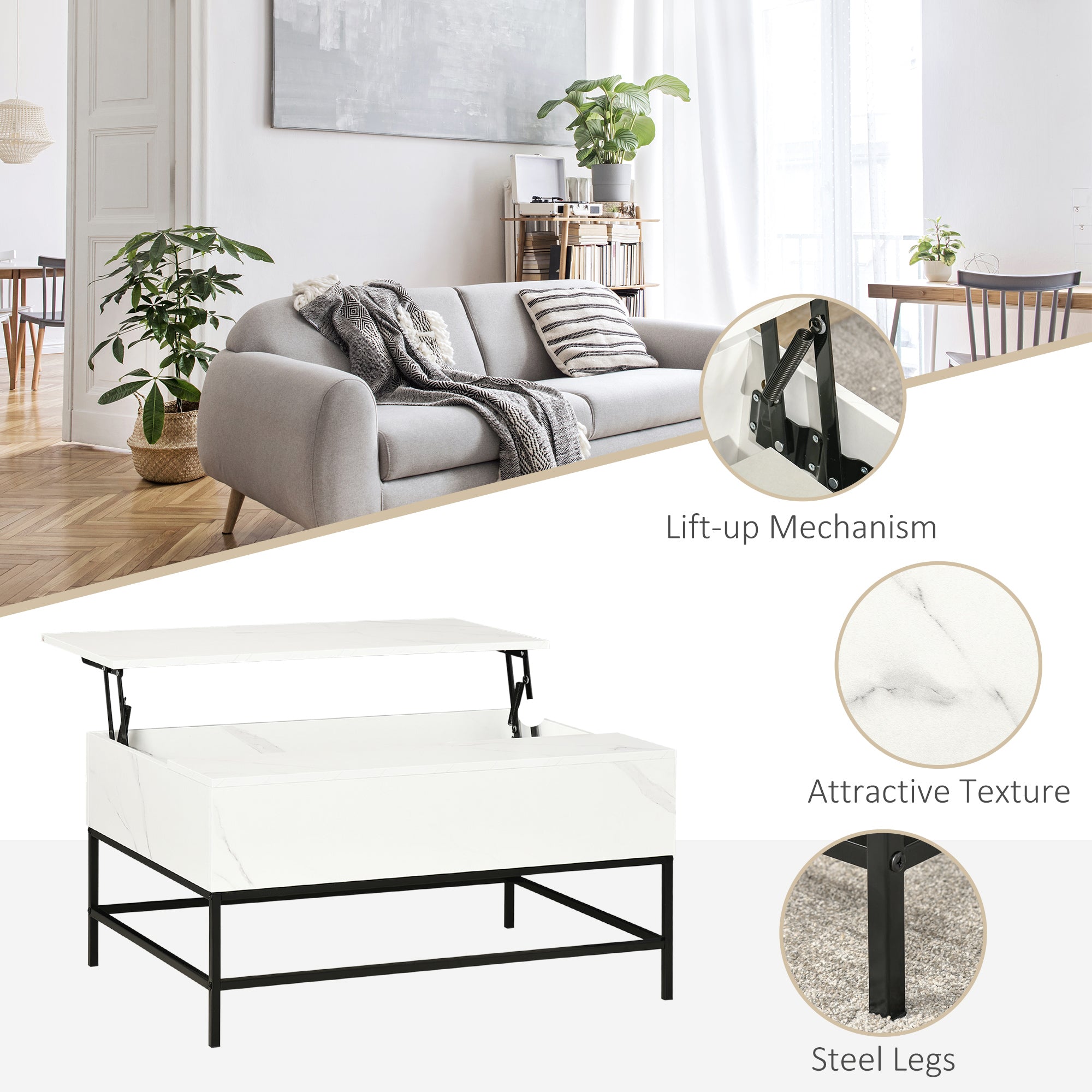 Lift-Top Coffee Table
