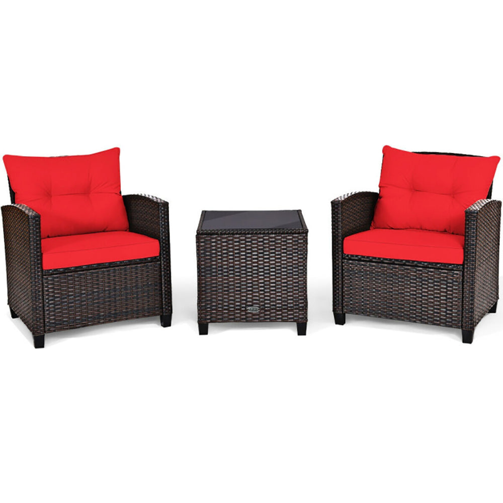 Washable Rattan Patio Set
