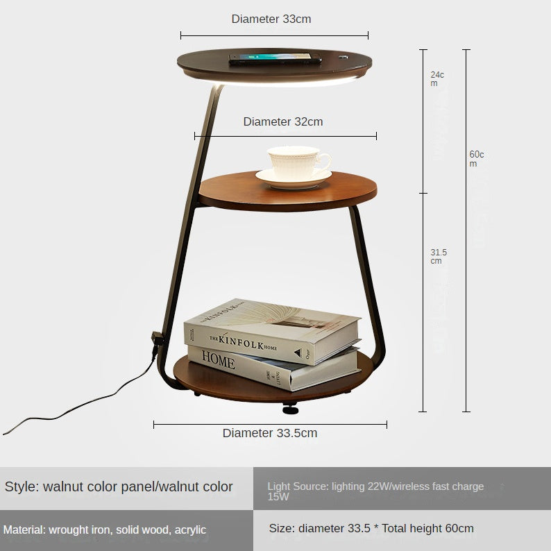 Walnut Floor Lamp