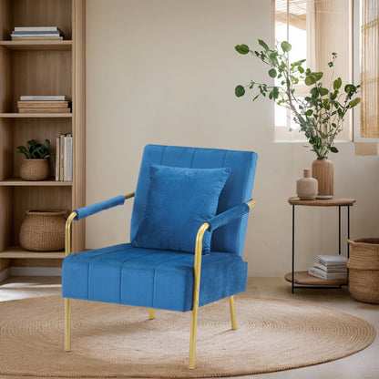 Modern Velvet Accent Chair For Living Room