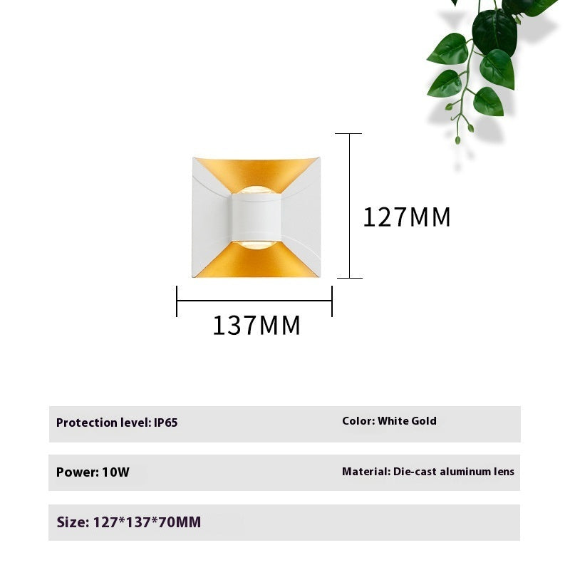 Bedroom LED Wall Lamp Balcony Aisle Exterior Wall Lamp