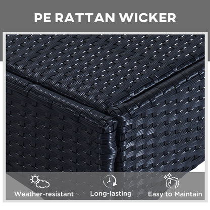 Outdoor Chaise Lounge Chair Set of 3 with Side Table