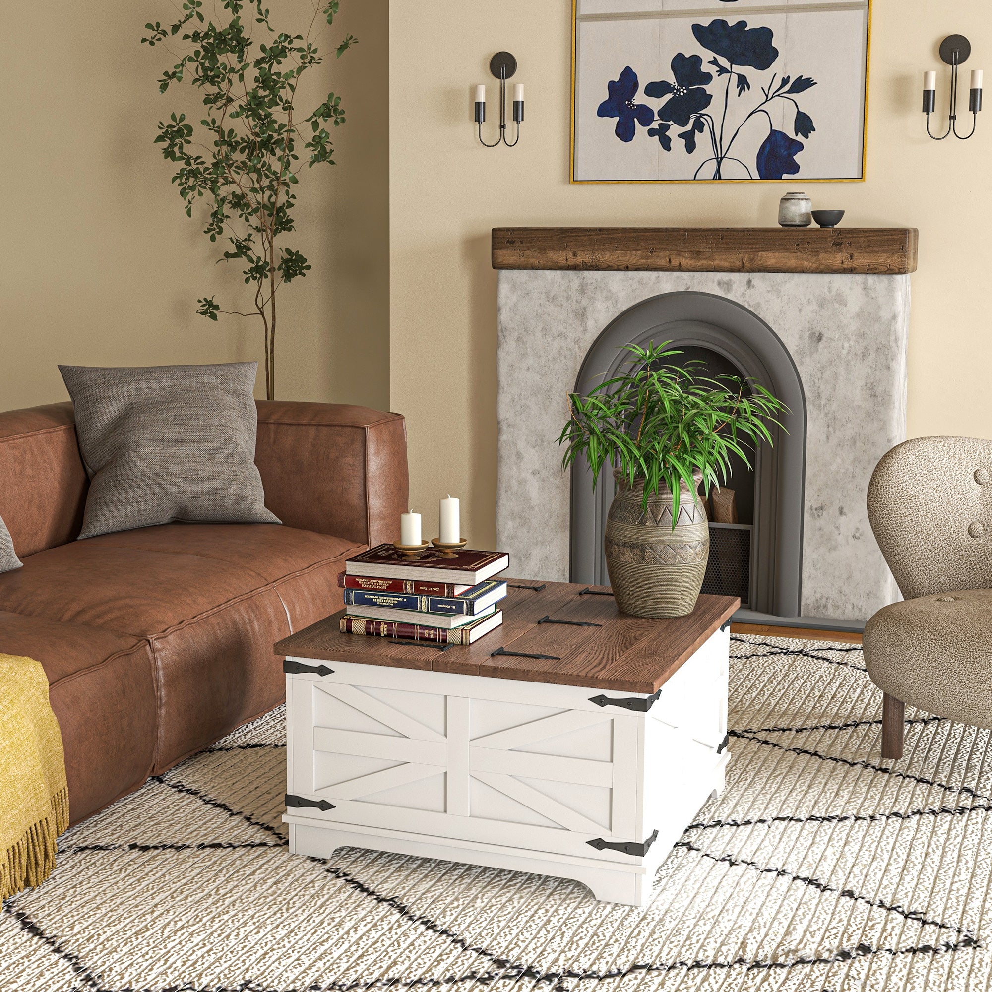 Rustic Wood Coffee Table