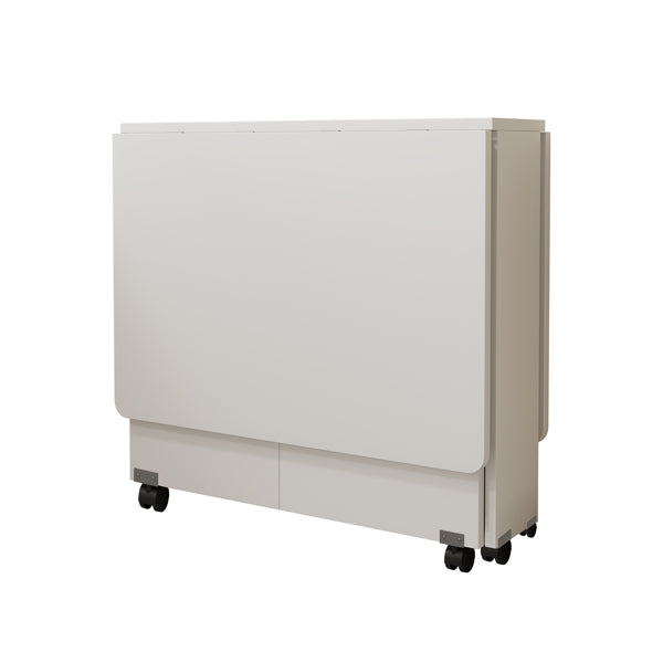 White Drop Leaf Table