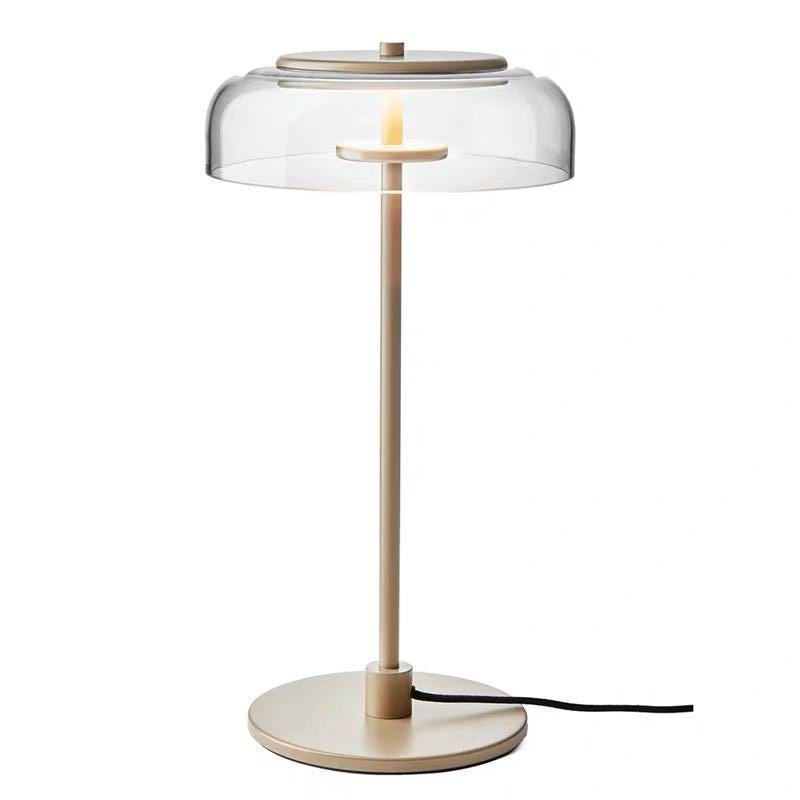 Glass Wrought Iron Floor Lamp