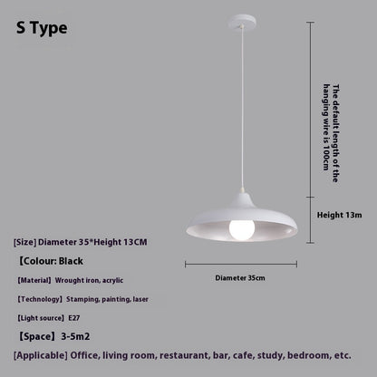 Simple Modern Single-head Droplight Restaurant Bar Decorative Lights