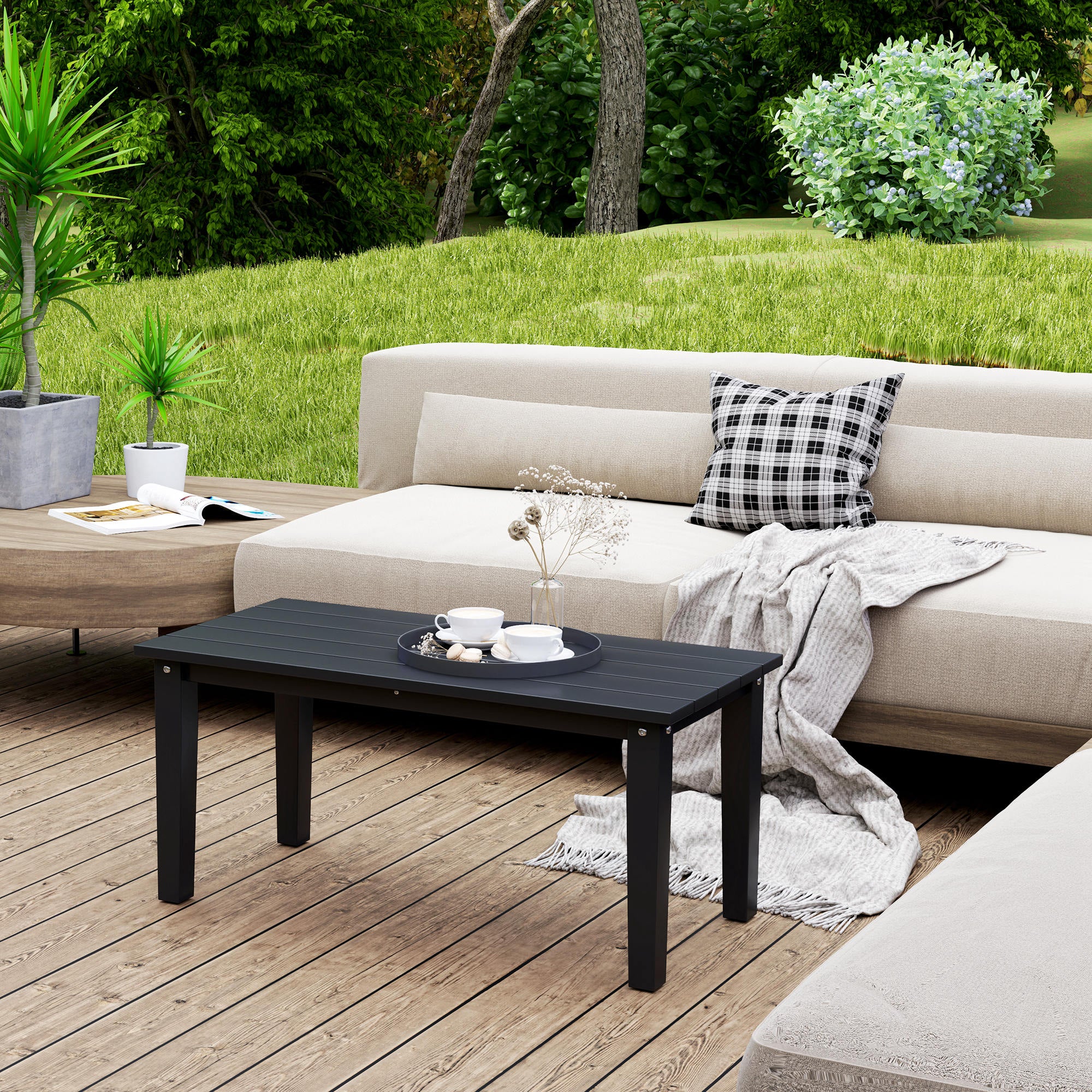 Brown Outdoor Coffee Table