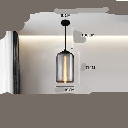 Nordic Creative Glass Chandelier Cafe