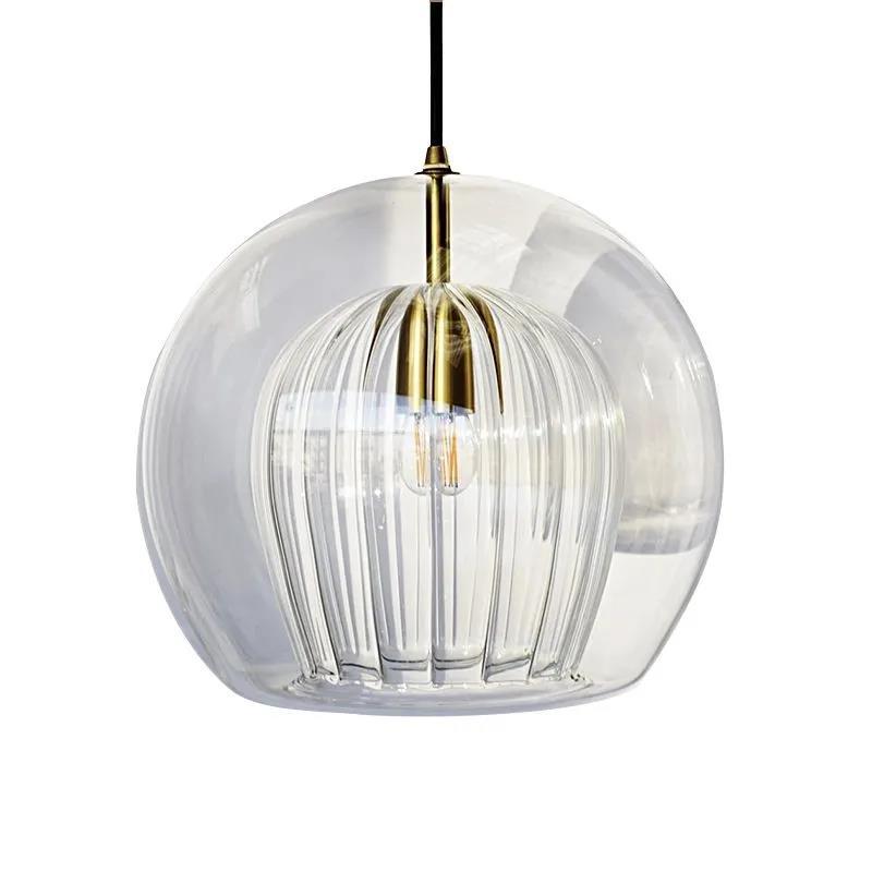 Creative Bar Restaurant Glass Jellyfish Chandelier