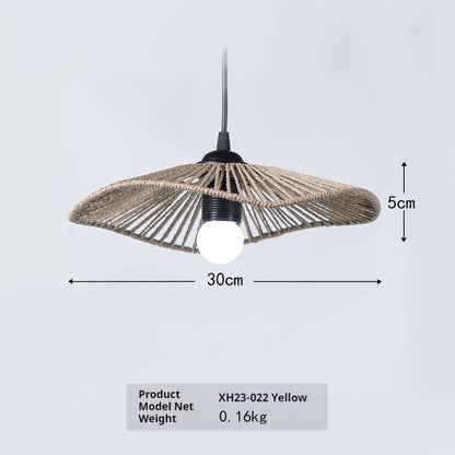 Paper String Rattan-like Lighting Lampshade