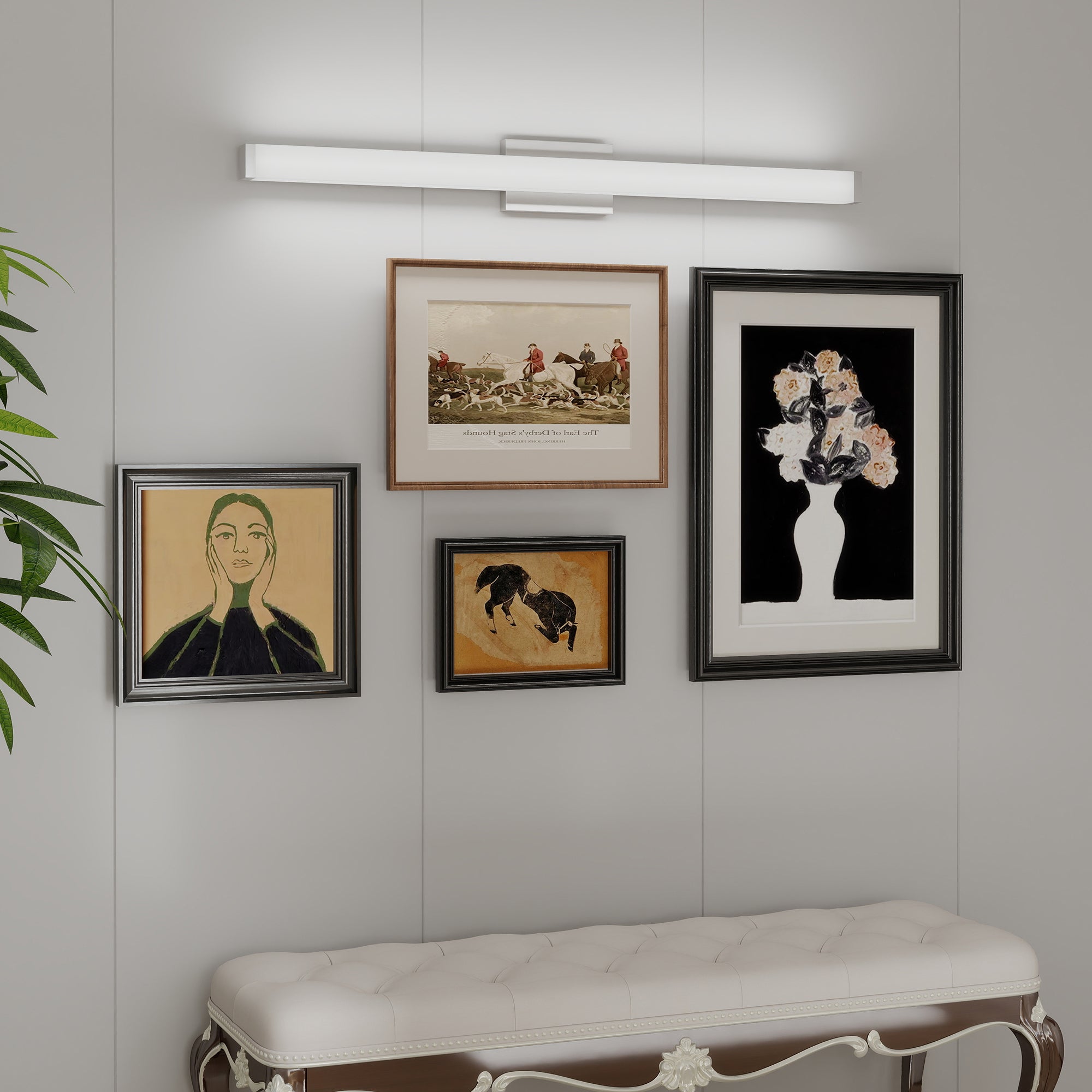 Nickel Contemporary Vanity Light