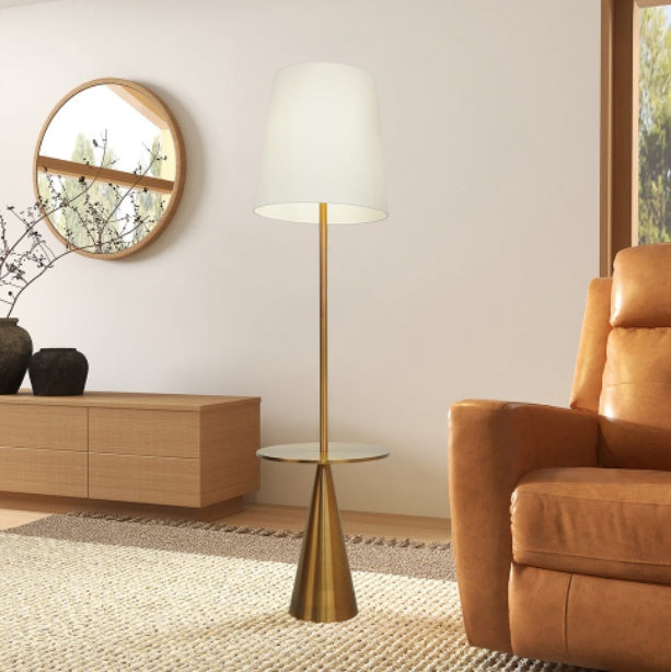 Brass Accent Floor Lamp