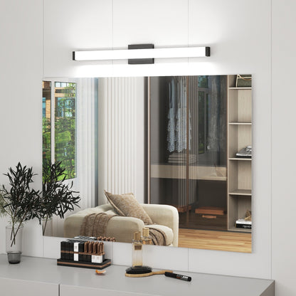 Bathroom Vanity Light Black - 33 Inch Modern Vanity Lights For Bathroom - 18W LED Bath Lights Over Mirror Cool White Light 6000K