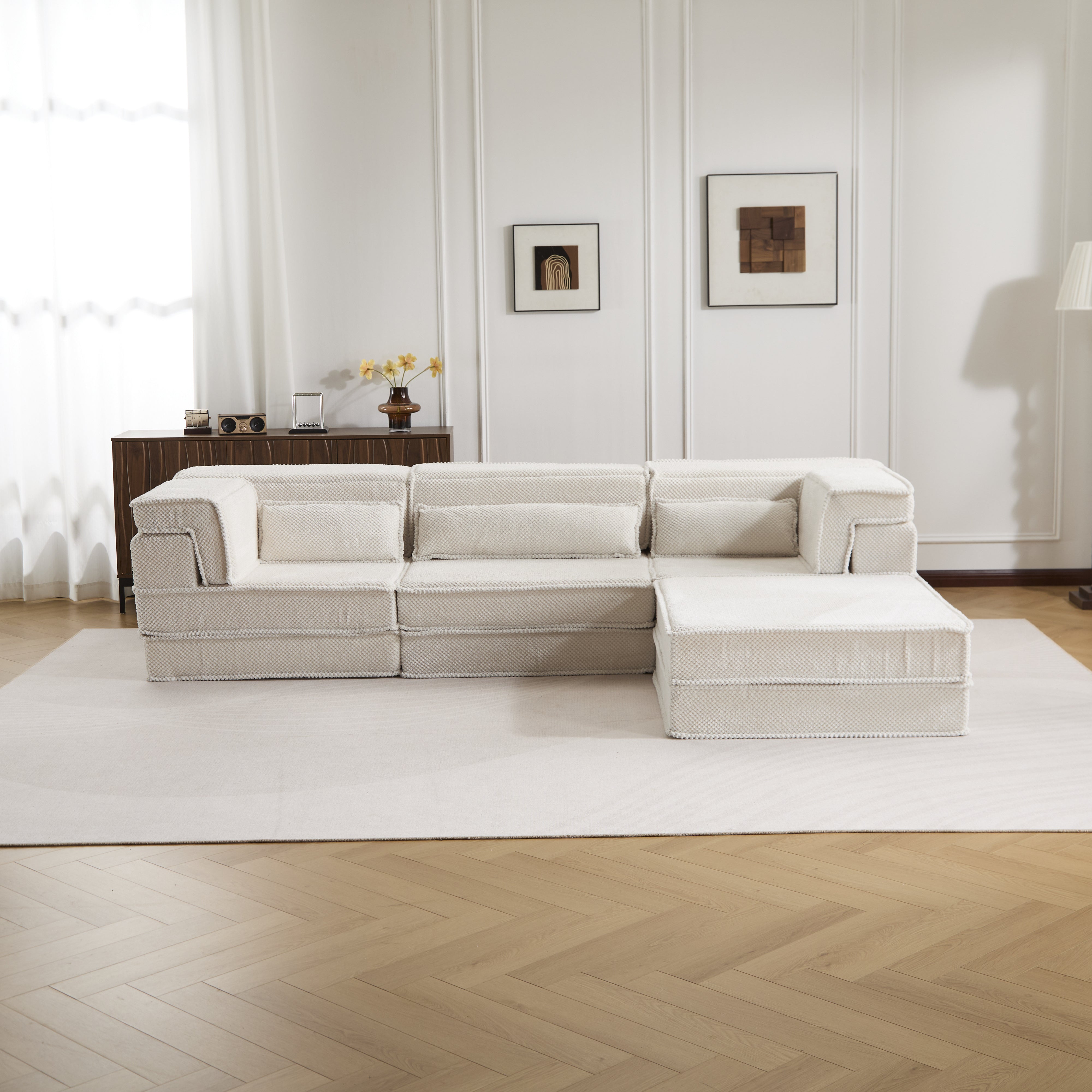 White Modular Sofa