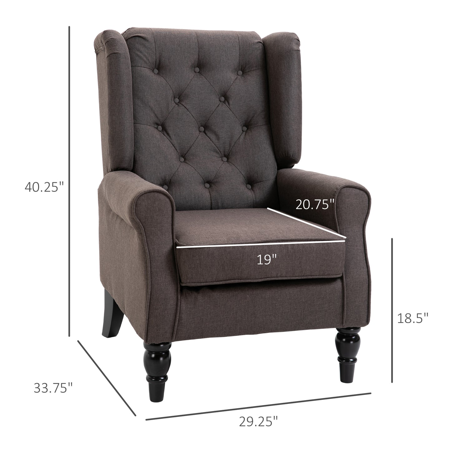 Wingback Accent Chair for Living Room