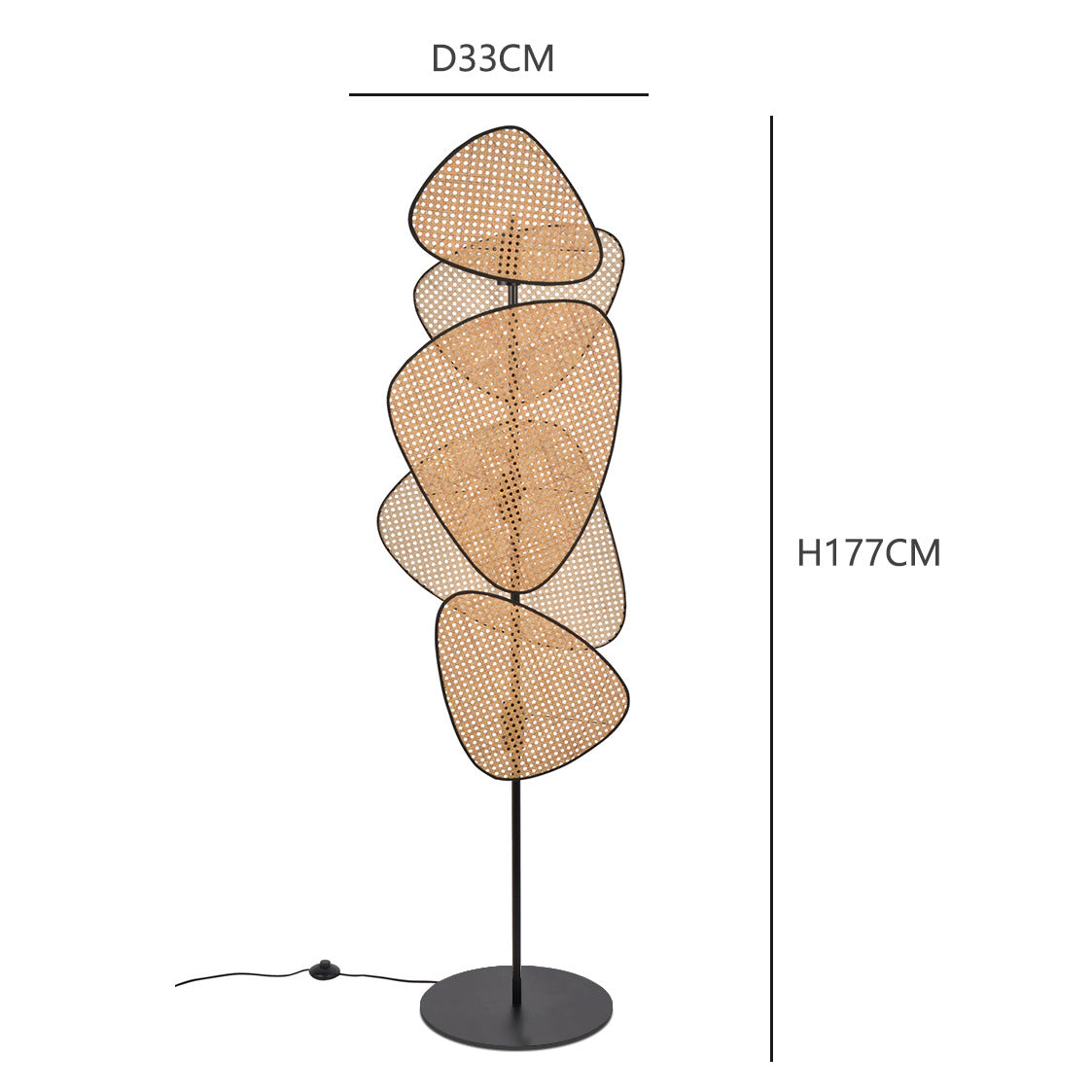 Bamboo Japanese Floor Lamp
