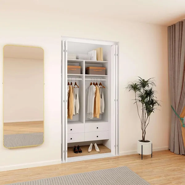 Wooden Drawer Closet System