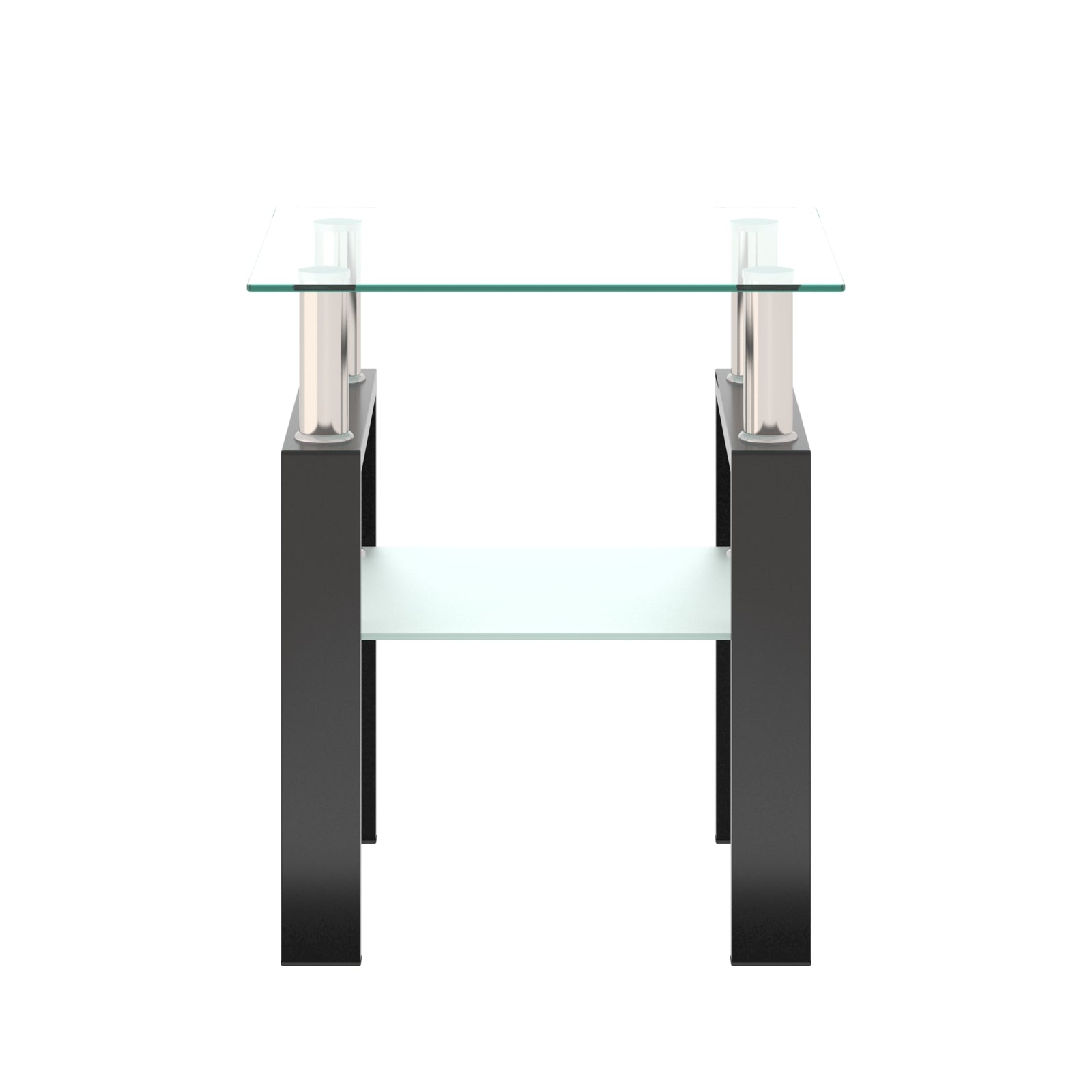 Black Accented Glass Table