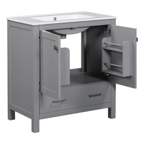 Gray Single Sink Vanity