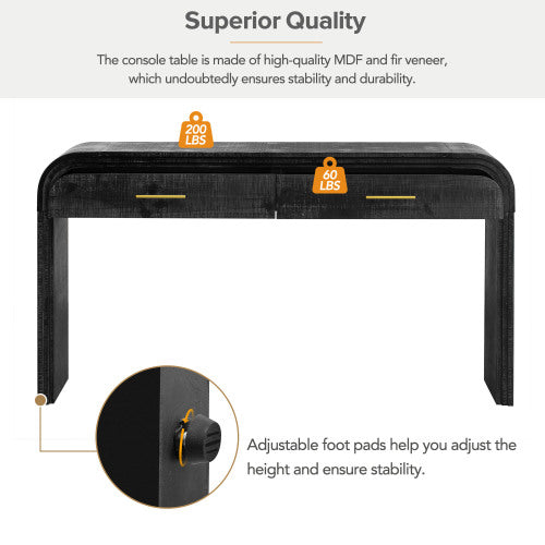 Black Vintage Console Table