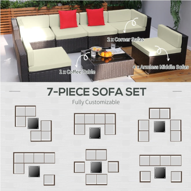 Gray Wicker Patio Set