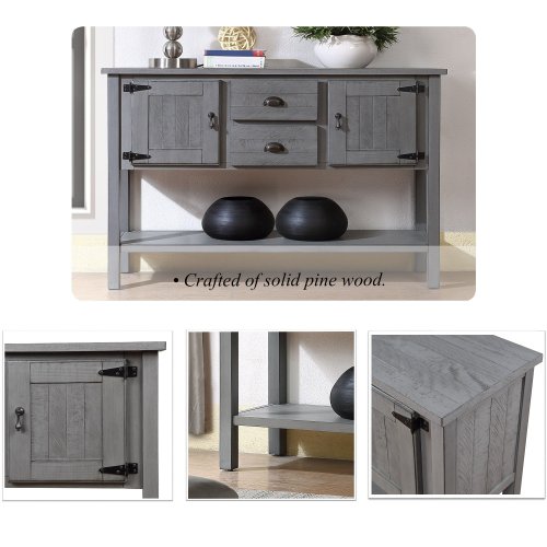 Rustic Wood Sideboard Table