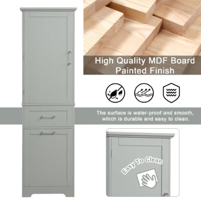 Grey MDF Storage Cabinet