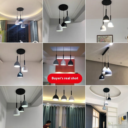 Nordic Restaurant Chandelier Three-head Modern Minimalist