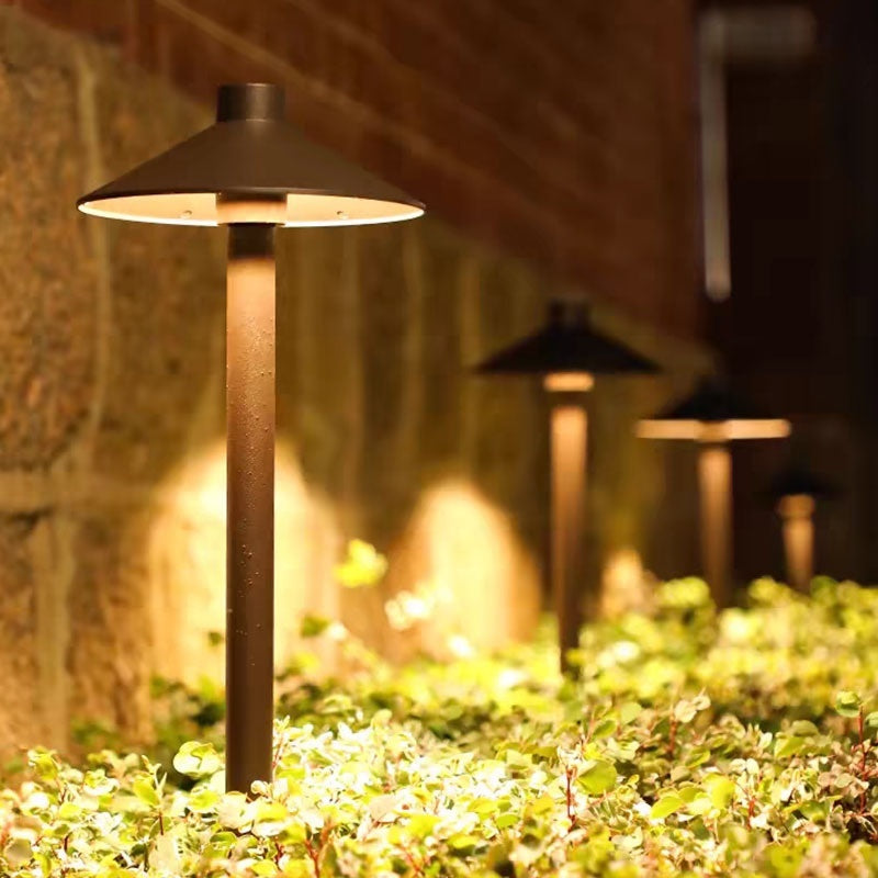 Brown Outdoor Floor Lamp